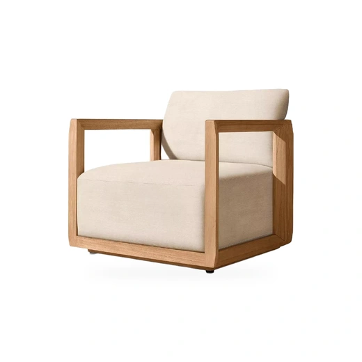 LG504-1 Outdoor Teak Single-Seater Sofa