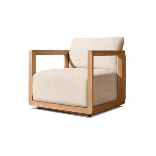 LG504-1 Outdoor Teak Single-Seater Sofa