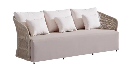 HWJ14-2 Rope-Woven Outdoor Three-Seater Sofa