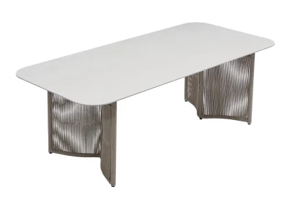 HWJ14-4 Rope-Woven Outdoor Dining Table