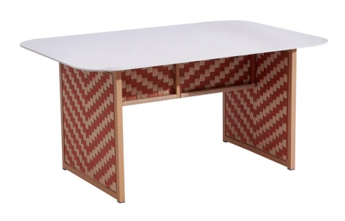 HWJ15-7 Rope-Woven Outdoor Dining Table