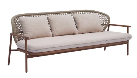 HWJ16-2 Rope-Woven Outdoor Three-Seater Sofa