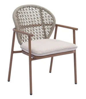 HWJ16-7 Rope-Woven Outdoor Dining Chair