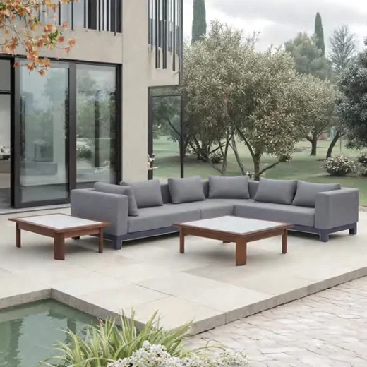 HWJ18-1 Aluminum Outdoor Right armrest sofa