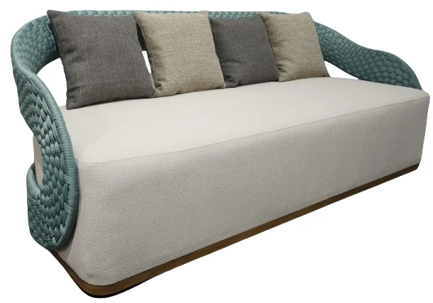HWJ26-2 Rope-Woven Outdoor Three-Seater Sofa
