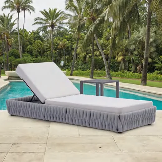 LG-R-1506 Rope-Woven Outdoor Lounger