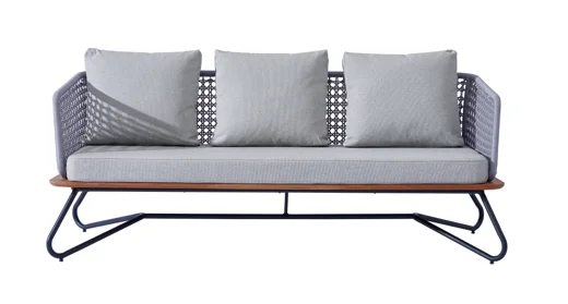 LG-R-1801-02 Rope-Woven Outdoor Three-Seater Sofa