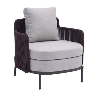 LG111-03 Rope-Woven Outdoor Single Sofa