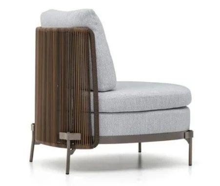 LG111-04 Wicker-Style Outdoor Single Sofa
