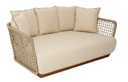 LG114-04 Rope-Woven Outdoor Two-Seater Sofa