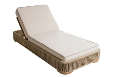 LG114-09 Rope-Woven Outdoor Sun Lounger