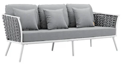 LG13-05 Rope-Woven Outdoor Three-Seater Sofa