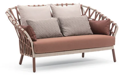 LG15-04 Rope-Woven Outdoor Two-Seater sofa