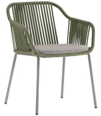 LG18-01 Rope-Woven Outdoor Dining Chair