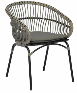 LG23-01 Rope-Woven Outdoor Dining Chair