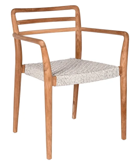 LG25-03 Rope-Woven Outdoor Dining Chair