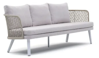 LG27-04 Rope-Woven Outdoor Three-Seater Sofa
