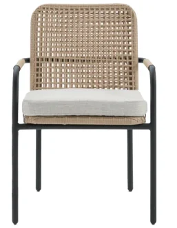 LG29-01 Wicker-Style Outdoor Dining Chair