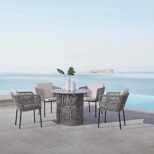 LG30-04 Rope-Woven Outdoor Dining Chair