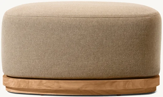 LG302-3 Outdoor Teak Footstool