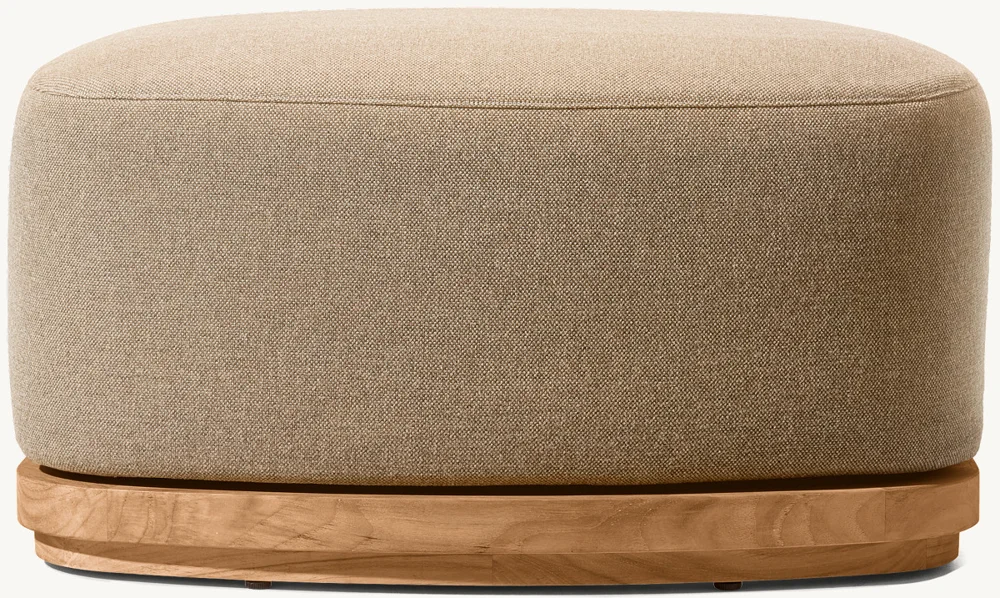 LG302-3 Outdoor Teak Footstool