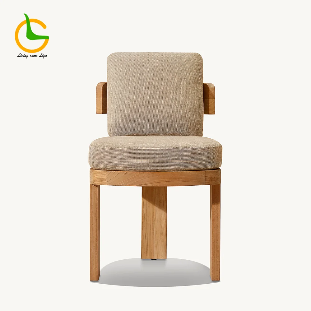 LG302-7 Outdoor Teak Armless Chair