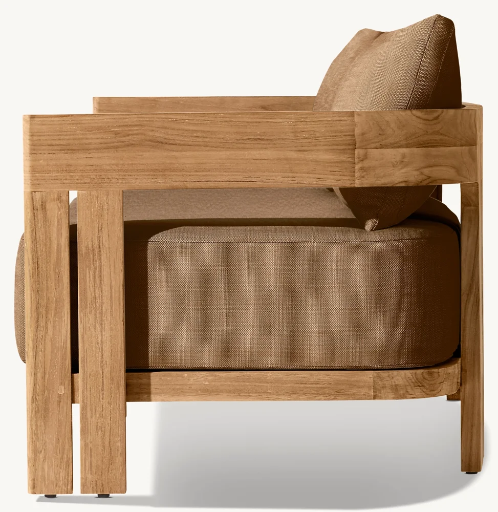 LG303-1 Outdoor Teak Single-Seater Sofa