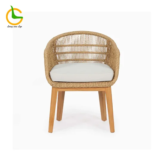 LG304-1 Wicker-Style Outdoor Dining Chair