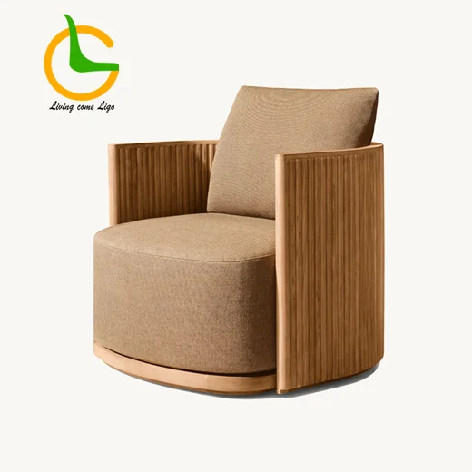 LG307-1 Outdoor Teak Single-Seater Sofa