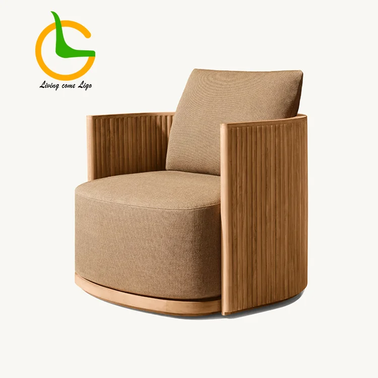 LG307-1 Outdoor Teak Single-Seater Sofa
