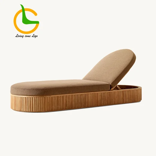 LG307-4 Outdoor Teak Sun Lounger