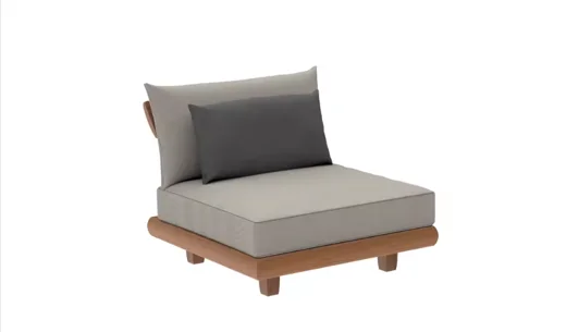 LG308-1 Outdoor Teak Middle Sofa Module