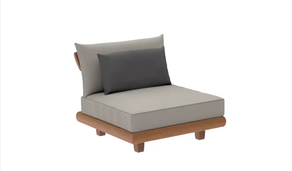 LG308-1 Outdoor Teak Middle Sofa Module