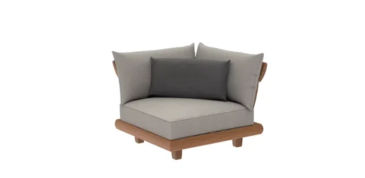 LG308-2 Outdoor Teak Corner Sofa Module