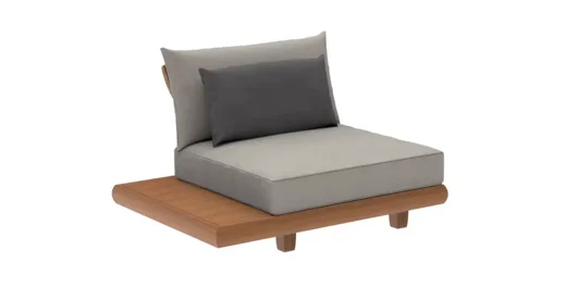 LG308-3 Outdoor Teak Side Sofa Module