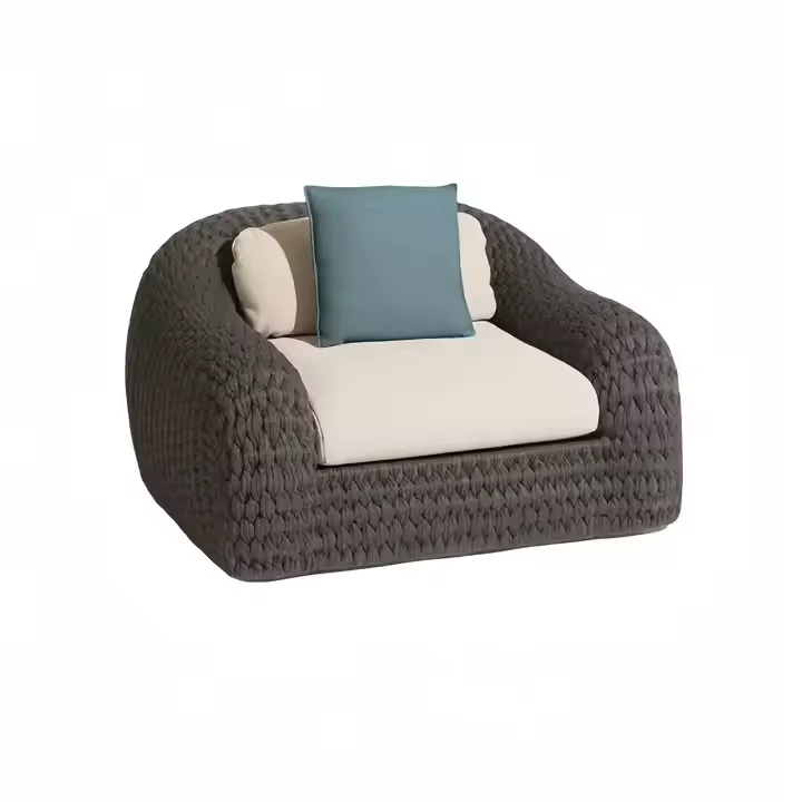 LG309-1 Rope-Woven Outdoor Single Sofa