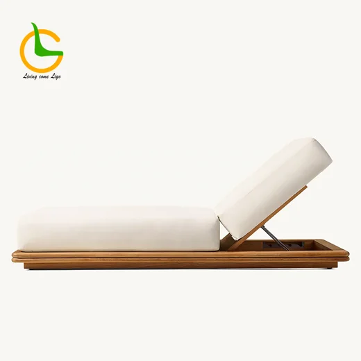 LG315-7 Teak Outdoor Lounger