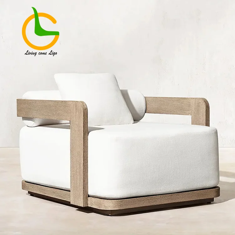 LG317-02 Teak Outdoor Single Sofa