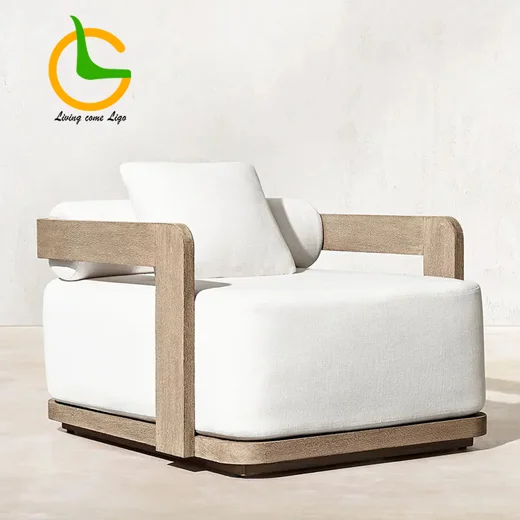 LG317-1 Teak Outdoor Single Sofa