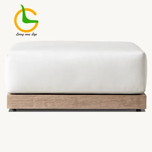 LG317-4 Teak Outdoor Footstool