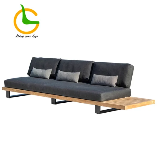 LG321-3 Teak Outdoor Three person combination sofa