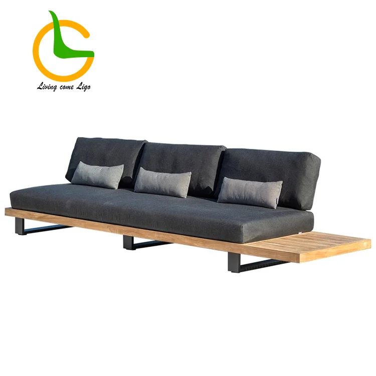 LG321-3 Teak Outdoor Three person combination sofa
