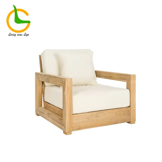 LG324-1 Teak Outdoor Single Sofa