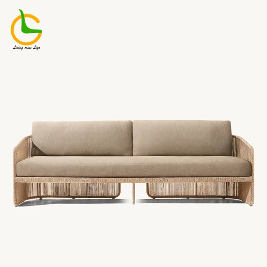LG327-2 Wicker-Style Outdoor Two-Seater sofa
