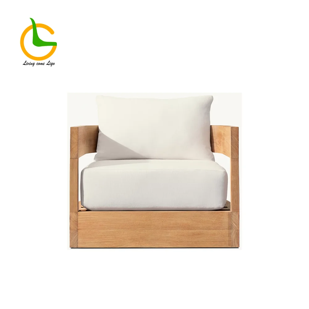 LG329-1 Teak Outdoor Single Sofa