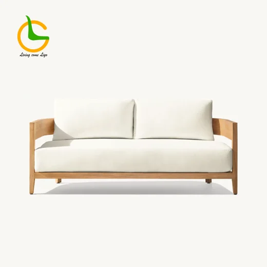 LG329-2 Teak Outdoor Two-Seater sofa