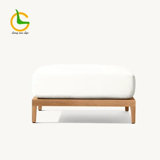 LG329-3 Teak Outdoor Footstool