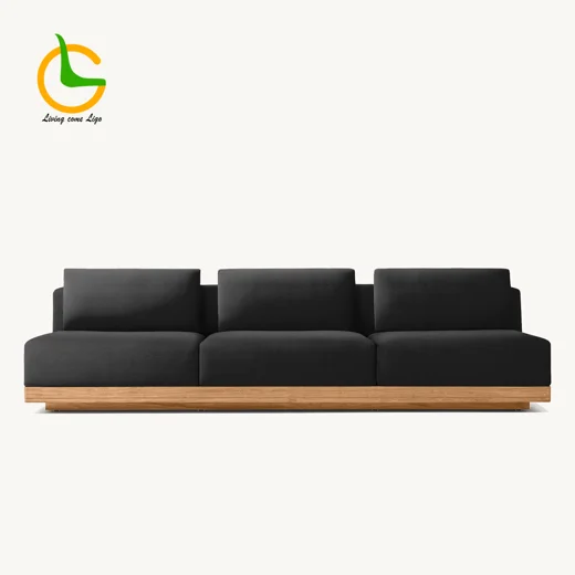 LG333-2 Teak Outdoor Three-Seater Sofa