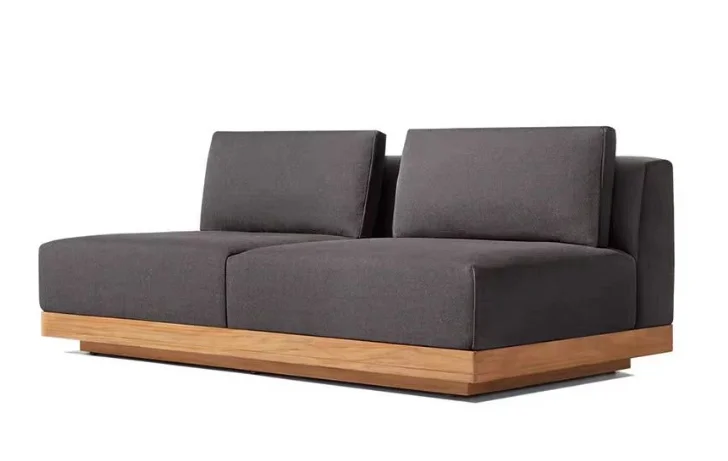 LG333-5 Teak Outdoor Two-Seater Sofa