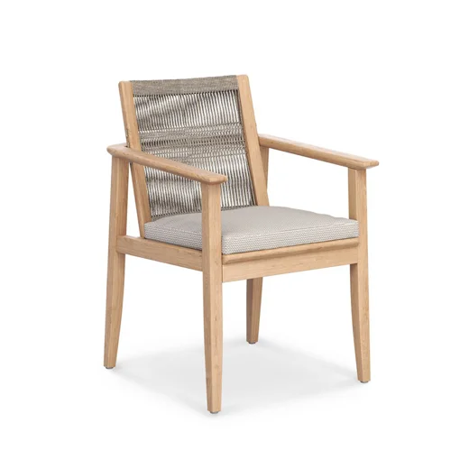 LG334-1 Rope-Woven Outdoor Dining Chair